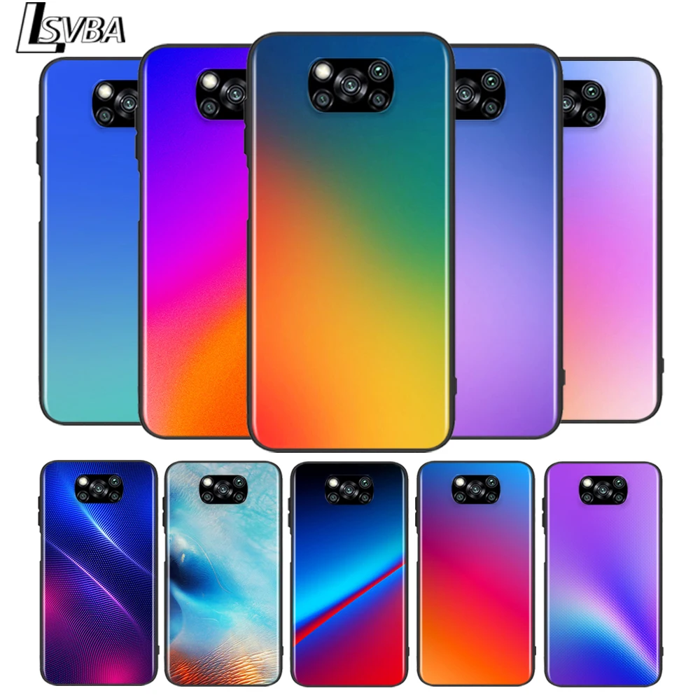 Gradient Color for Xiaomi Poco X3 NFC X2 M3 M2 F2 Pro C3 F1 A2 Lite A1 Mix3 Play Silicone Soft Black Phone Case
Gradient Color for Xiaomi Poco X3 NFC X2 M3 M2 F2 Pro C3 F1 A2 Lite A1 Mix3 Play Silicone Soft Black Phone Case
