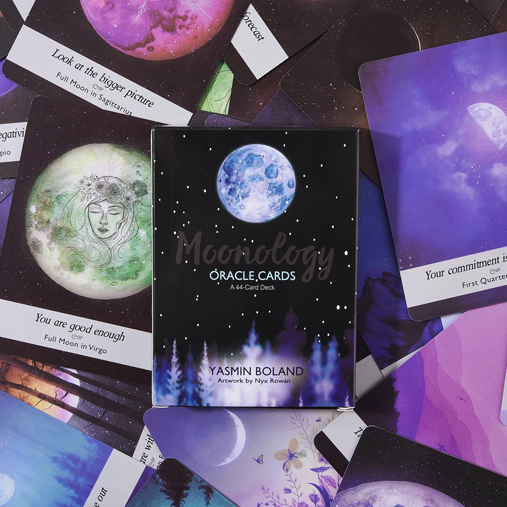 Moonology Oracle Cards A 44-Card Deck and Electronic Guidebook Tarot Card Game Toy moon's power to gain clarity on your life
Moonology Oracle Cards A 44-Card Deck and Electronic Guidebook Tarot Card Game Toy moon's power to gain clarity on your life