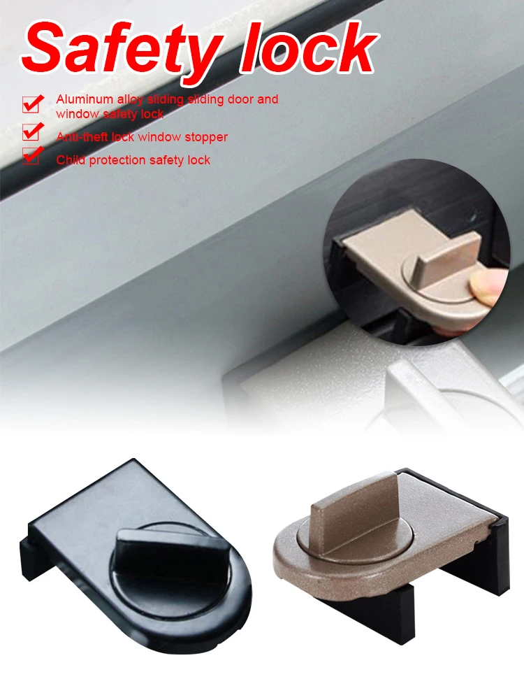 1pc Door Locks Security Anti-theft Sliding Locks Pan Sliding Door Window Safety Lock Window Stopper Child Window Security Lock
1pc Door Locks Security Anti-theft Sliding Locks Pan Sliding Door Window Safety Lock Window Stopper Child Window Security Lock
