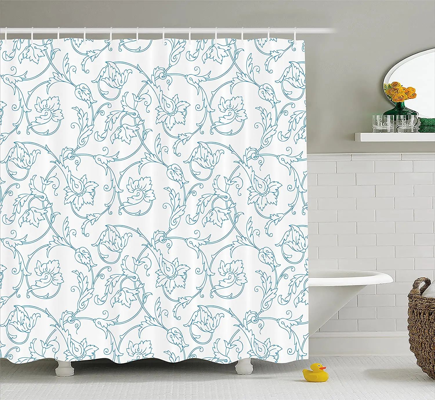 Floral Shower Curtain Flower Orchids Bohemian Style Vintage Petals Vines French Country Style Waterproof Curtains Home Decor
Floral Shower Curtain Flower Orchids Bohemian Style Vintage Petals Vines French Country Style Waterproof Curtains Home Decor