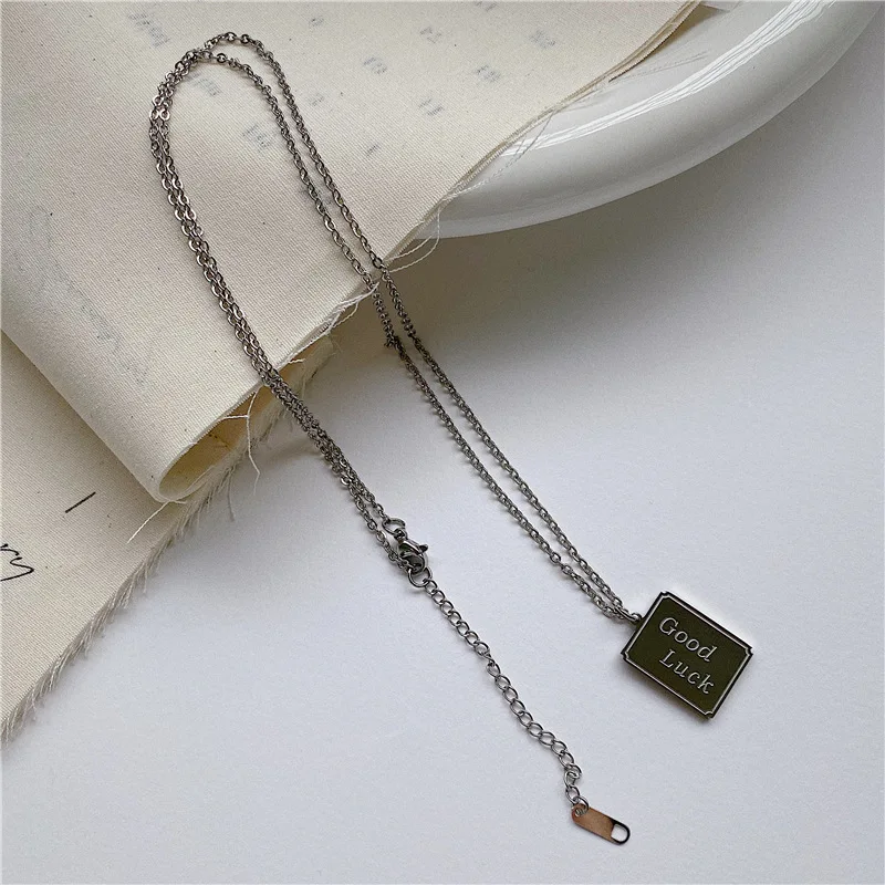Goth Little Prince Pendant Necklace Stainless Steel Rectangle Lucky Double Layer Long Necklaces Hippie Gold Color Sweater Chain
Goth Little Prince Pendant Necklace Stainless Steel Rectangle Lucky Double Layer Long Necklaces Hippie Gold Color Sweater Chain