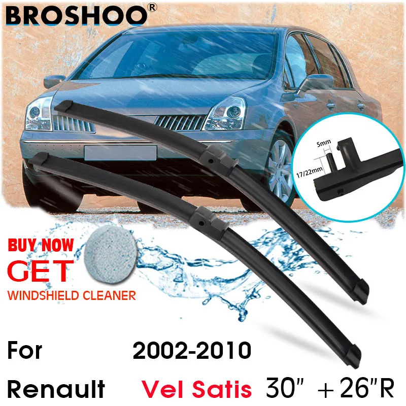 Car Wiper Blade Front Window Windscreen Windshield Wipers Blades Accessories For Renault Vel Satis 30"+26"R 2002-2010
Car Wiper Blade Front Window Windscreen Windshield Wipers Blades Accessories For Renault Vel Satis 30"+26"R 2002-2010