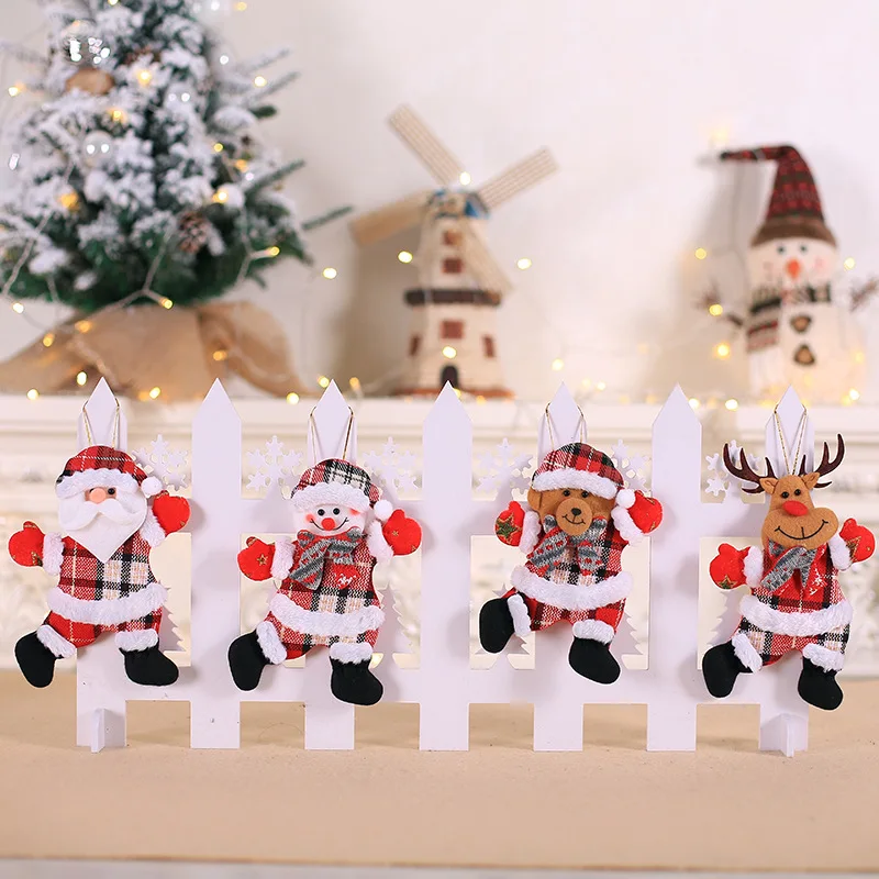 4pcs Merry Christmas Tree Pendant Ornament Plush Xmas Hanging Decoration New Year Holiday Party Decor Santa Clause Snowman
4pcs Merry Christmas Tree Pendant Ornament Plush Xmas Hanging Decoration New Year Holiday Party Decor Santa Clause Snowman