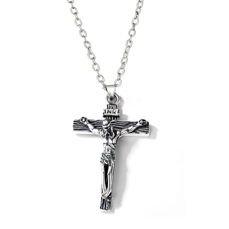 H051 Christian Jesus Cross Necklace with Chain Metal Christ Crucifix Pendant Jewelry
H051 Christian Jesus Cross Necklace with Chain Metal Christ Crucifix Pendant Jewelry