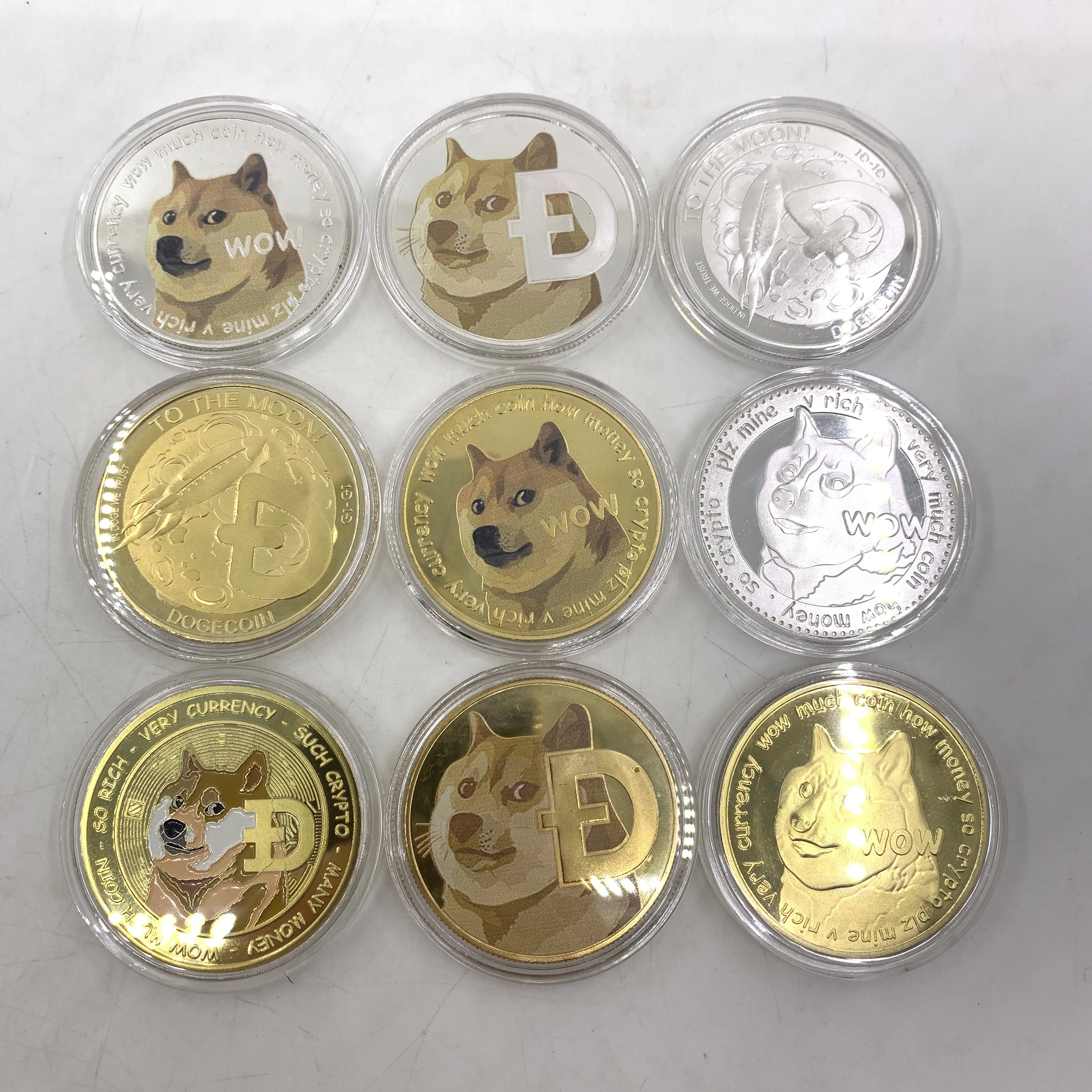 Gold Plated Dogecoin Commemorative Coins Cute Dog Pattern Dog Souvenir Collection Gifts
Gold Plated Dogecoin Commemorative Coins Cute Dog Pattern Dog Souvenir Collection Gifts