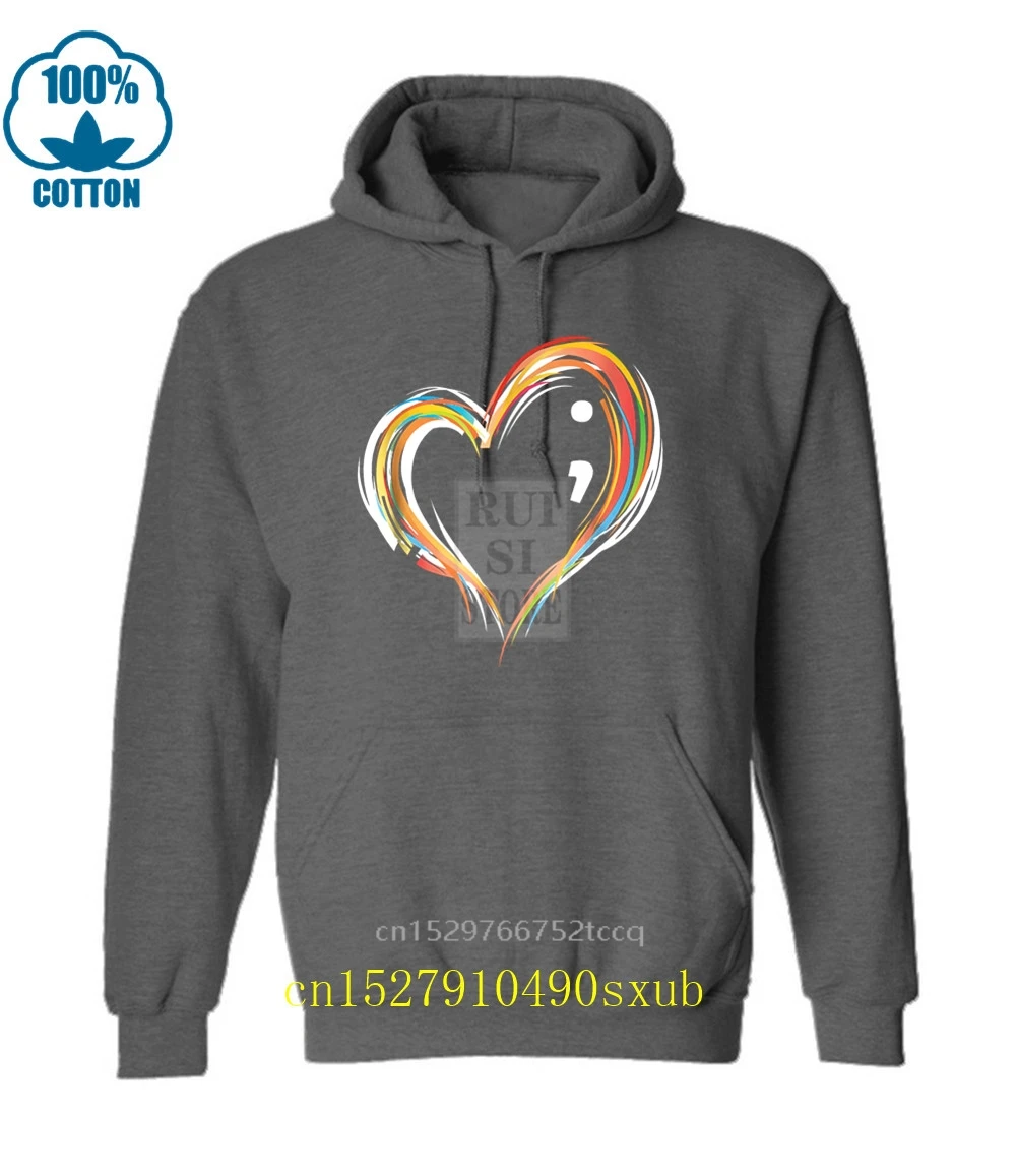 Heart Semicolon Hoodies Mental Health Awareness Cotton Fashion 2021 Trend Hoodies
Heart Semicolon Hoodies Mental Health Awareness Cotton Fashion 2021 Trend Hoodies