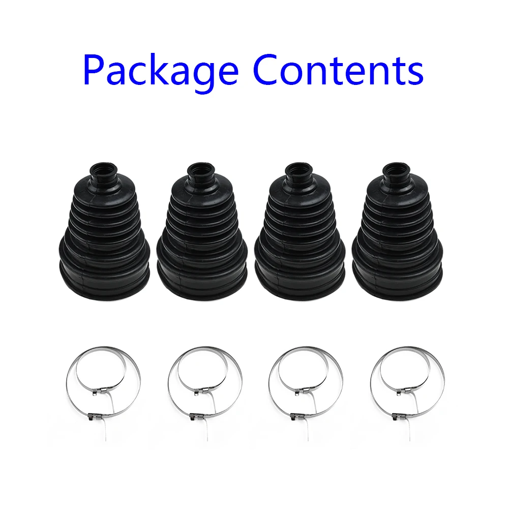 4pcs Universal Silicone Constant Speed CV Boot Joint Dust Kit Cover Universal Ball Round Clamp Car Accessories CV Joint Boot
4pcs Universal Silicone Constant Speed CV Boot Joint Dust Kit Cover Universal Ball Round Clamp Car Accessories CV Joint Boot