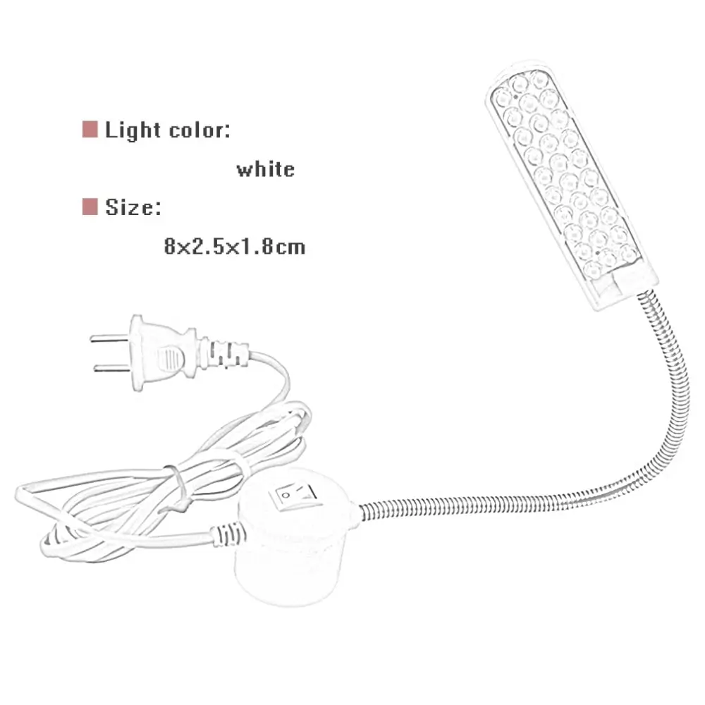 AC 220-250V 30 LEDs Lamp Beads Sewing Clothing Machine Light Home Working Light Lamp Sewing Machine Accessories
AC 220-250V 30 LEDs Lamp Beads Sewing Clothing Machine Light Home Working Light Lamp Sewing Machine Accessories