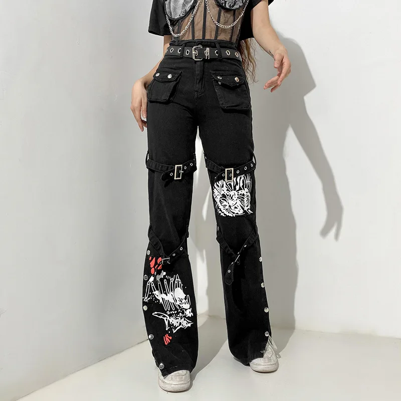 Cargo Pants Women High Waisted Jeans Multi-pocket Split Jeans High Street Baggy Jeans Women Wide Leg Pants Trendy Streetwear
Cargo Pants Women High Waisted Jeans Multi-pocket Split Jeans High Street Baggy Jeans Women Wide Leg Pants Trendy Streetwear