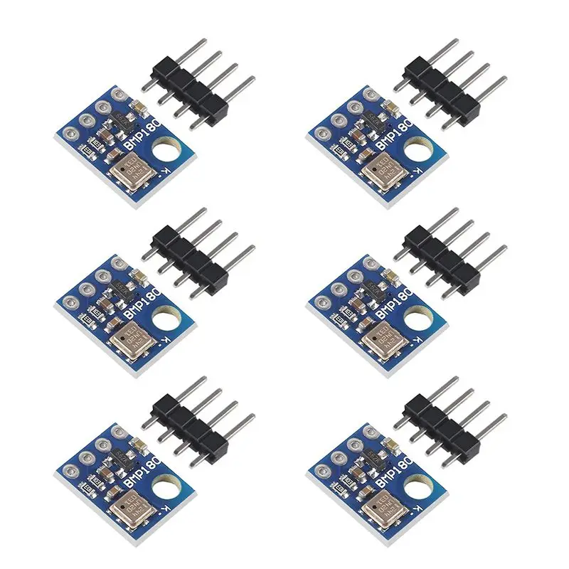 6Pcs GY-68 BMP180 GY68 Digital Barometric Pressure Sensor Board Module compatible with BMP085 For Arduino
6Pcs GY-68 BMP180 GY68 Digital Barometric Pressure Sensor Board Module compatible with BMP085 For Arduino