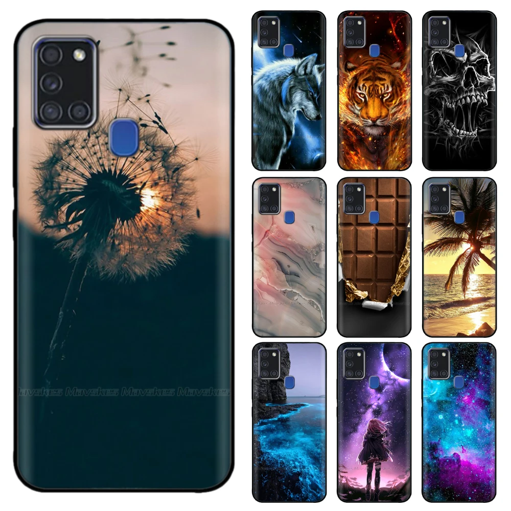 

for Samsung A21S Case 6.5" Silicon Soft TPU Phone Back Cover Painting Funda for Samsung Galaxy A21s GalaxyA21s A 21s A217 Bumper