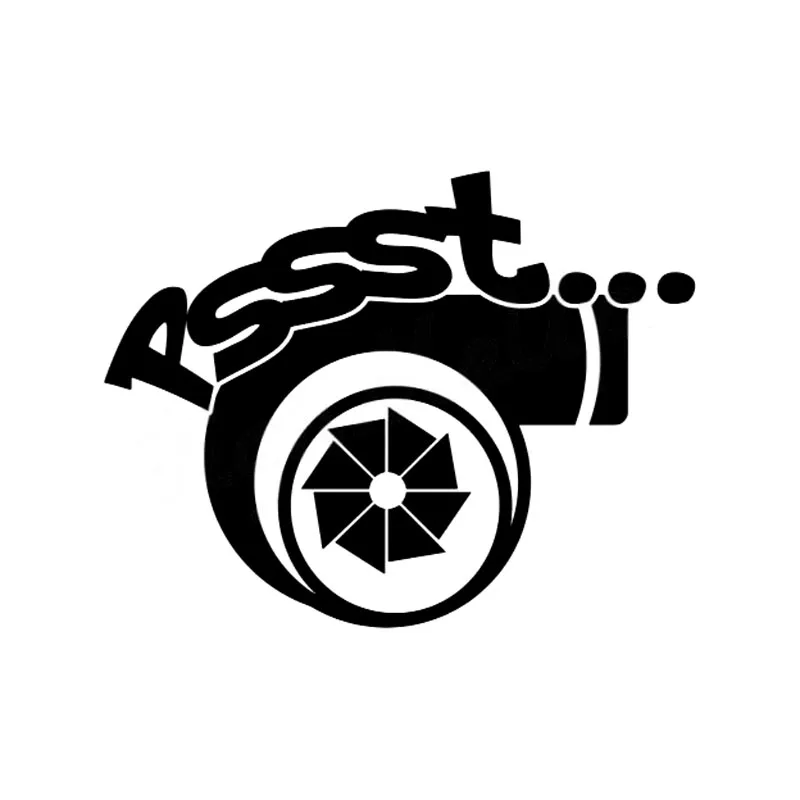 PSSST Turbocharged PVC Decal Car Sticker for Racing Exhaust Valve Wastegate Black Silver ZWW-2666, 17.8cm * 13.6cm
PSSST Turbocharged PVC Decal Car Sticker for Racing Exhaust Valve Wastegate Black Silver ZWW-2666, 17.8cm * 13.6cm