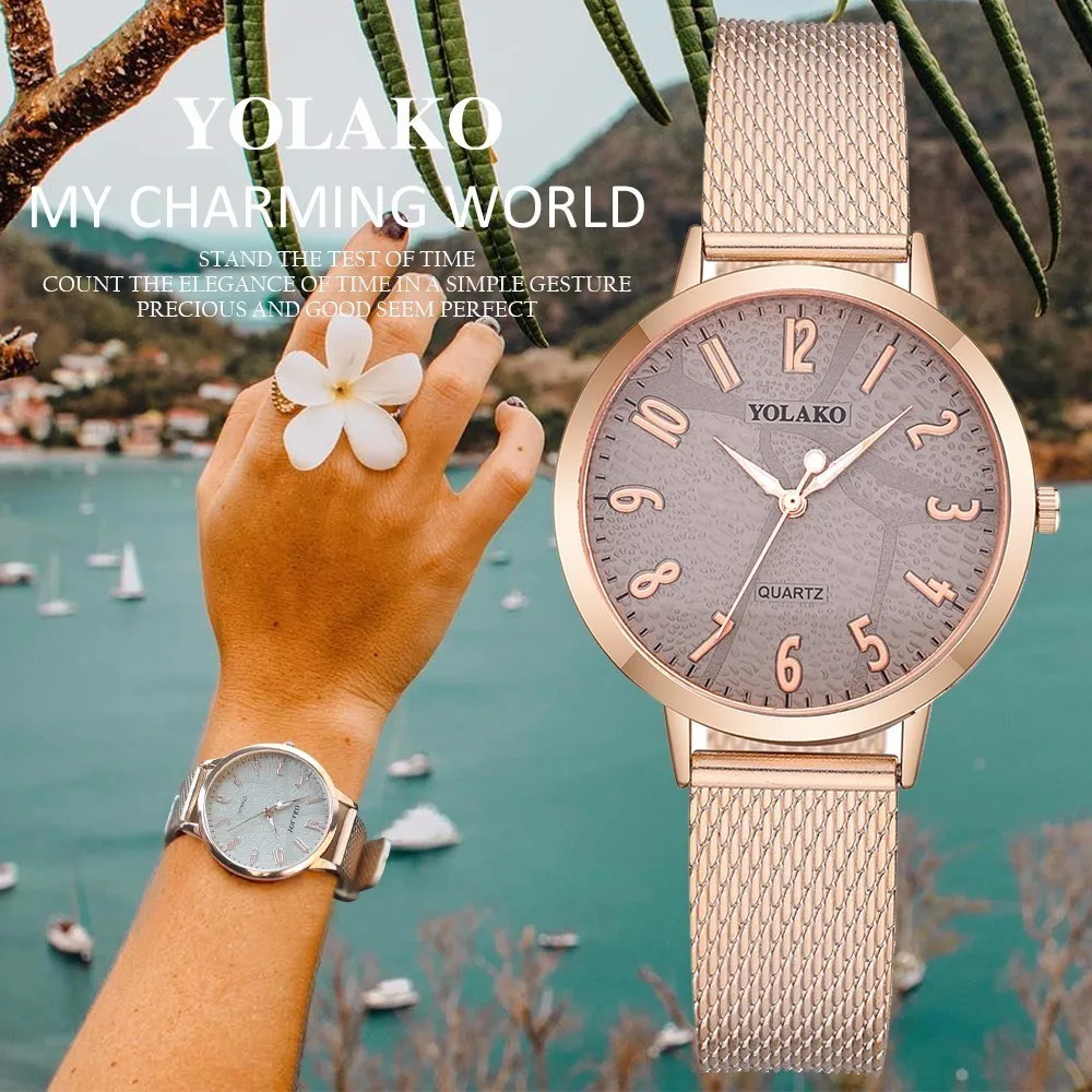 YOLAKO Women Watch 2019 Female Clock Reloj Mujer Luxury Fahsion Ladies Watch Women Relogio Feminino Simple casual Wristwatches
YOLAKO Women Watch 2019 Female Clock Reloj Mujer Luxury Fahsion Ladies Watch Women Relogio Feminino Simple casual Wristwatches