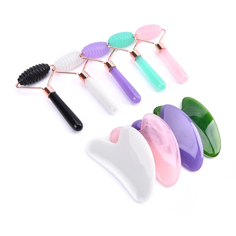 Resin Roller Gua Sha Massage Tool Guasha Board Beauty Facial Skin Roller Massager Muscle Relaxing Relieve Wrinkles Face Lift Up
Resin Roller Gua Sha Massage Tool Guasha Board Beauty Facial Skin Roller Massager Muscle Relaxing Relieve Wrinkles Face Lift Up