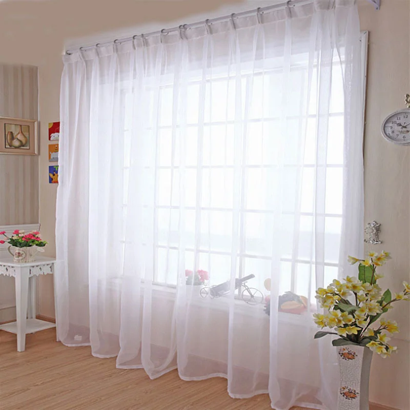 Kitchen Tulle Curtains Translucidus Modern Home Window Decoration White Sheer Voile Curtains for Living Room Single Panel B502
Kitchen Tulle Curtains Translucidus Modern Home Window Decoration White Sheer Voile Curtains for Living Room Single Panel B502