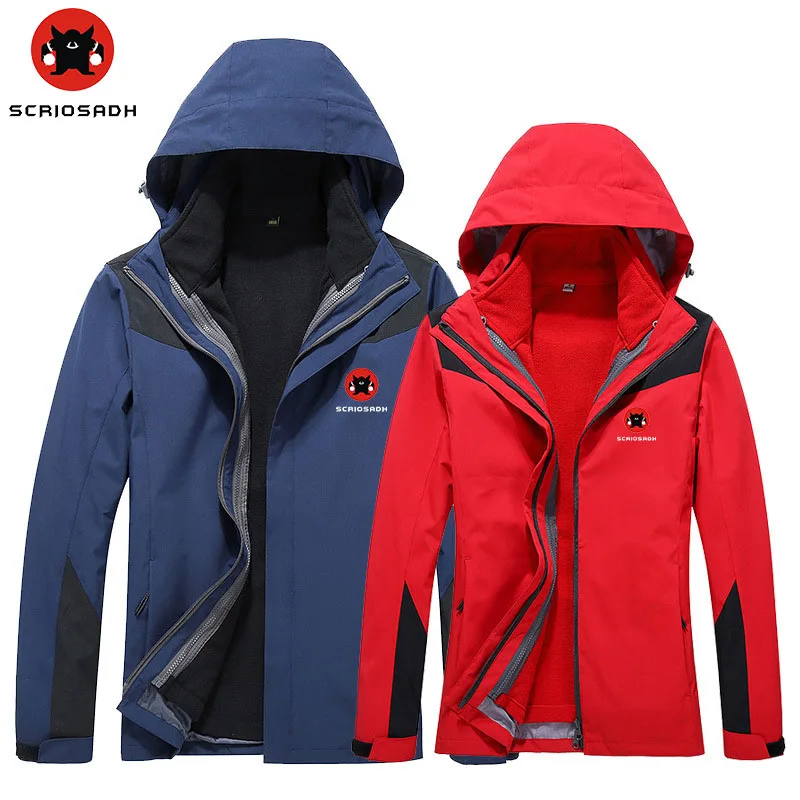 SCRIOSADH Men Women Waterproof Soft Shell Jacket Two-piece Removable Breathable Fleece Jacket Outdoor Mountain climbing Jacket 
SCRIOSADH Men Women Waterproof Soft Shell Jacket Two-piece Removable Breathable Fleece Jacket Outdoor Mountain climbing Jacket