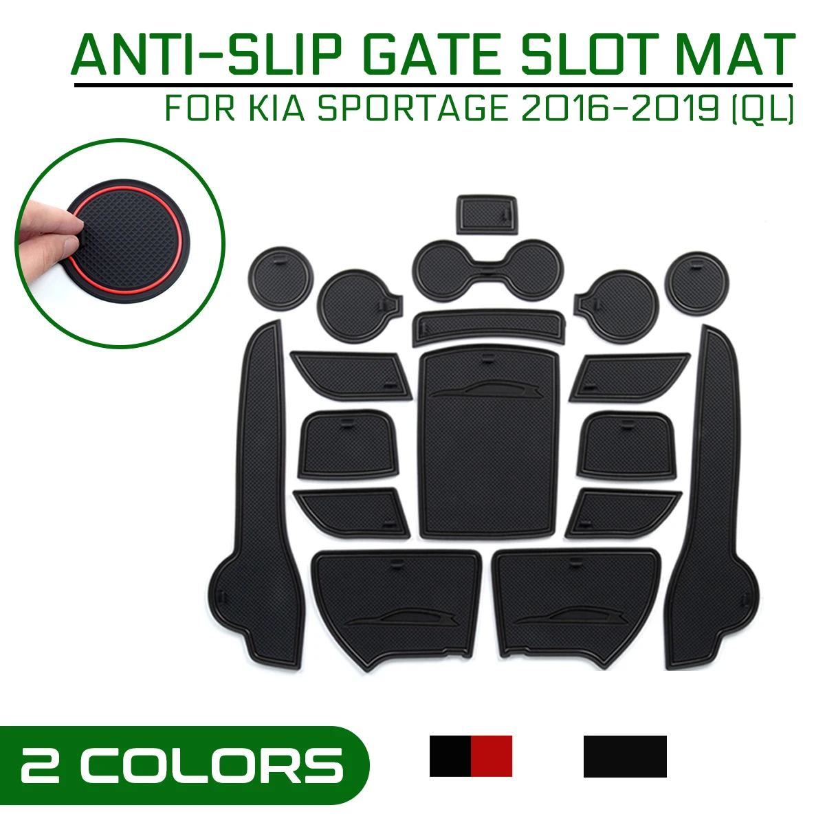for KIA Sportage 2016 2017 2018 2019 QL 4th Gen MK4 KX5 Anti-Slip Rubber Gate Slot Mat Cup Mats Accessories Stickers Car Styling
for KIA Sportage 2016 2017 2018 2019 QL 4th Gen MK4 KX5 Anti-Slip Rubber Gate Slot Mat Cup Mats Accessories Stickers Car Styling