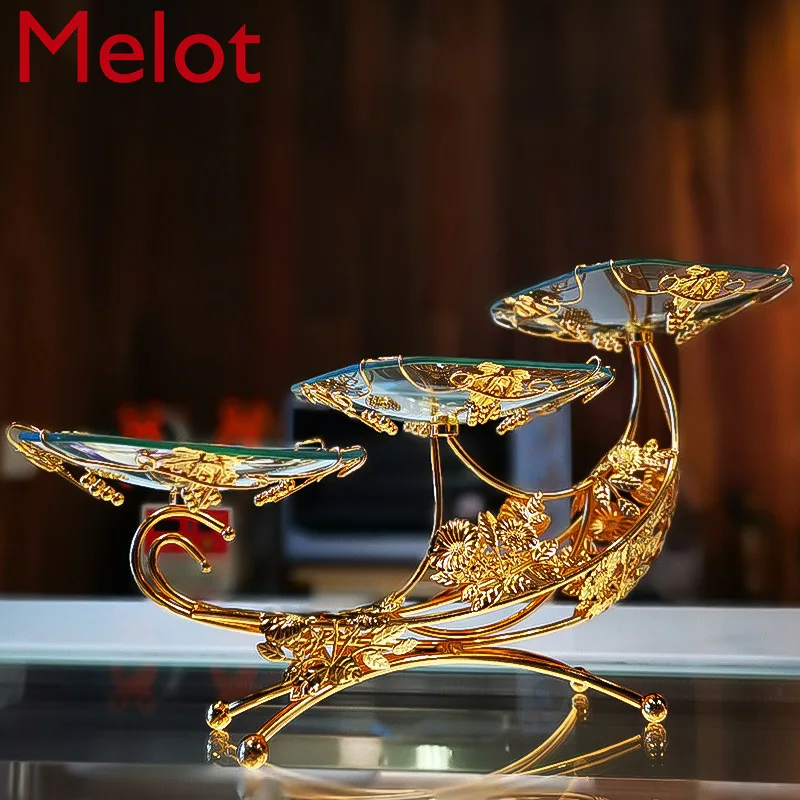 Family Fruit Plate, Beautiful and Exquisite Tea Table, High-End Luxury Glass, Nordic Multi-Layer Tray
Family Fruit Plate, Beautiful and Exquisite Tea Table, High-End Luxury Glass, Nordic Multi-Layer Tray