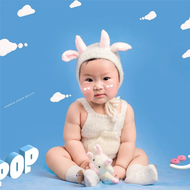 3Pcs Newborn Infant Cow Ox Photo Props Knitted Sleeveless Rompers Beanie Hat Toy H05C
3Pcs Newborn Infant Cow Ox Photo Props Knitted Sleeveless Rompers Beanie Hat Toy H05C
