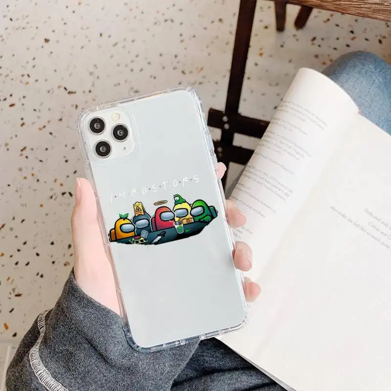 Funny among us hot game Phone Case Transparent for iPhone 11 12 mini pro XS MAX 8 7 6 6S Plus X 5S SE 2020 XR
Funny among us hot game Phone Case Transparent for iPhone 11 12 mini pro XS MAX 8 7 6 6S Plus X 5S SE 2020 XR