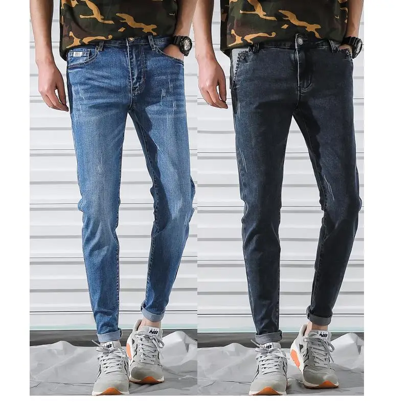 Fashion Men's Jeans Locomotive Jeans Slim Fit Straight Denim Pants Distressed Trousers
Fashion Men's Jeans Locomotive Jeans Slim Fit Straight Denim Pants Distressed Trousers