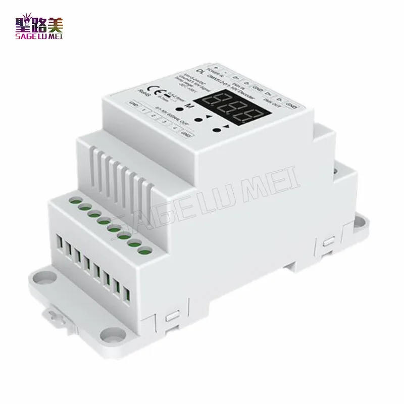 DL DC5V 24V DMX512 до 4CH 0 10V декодер светодиодный диммер DMX 512 сигнал контроллер RGB/RGBW 4