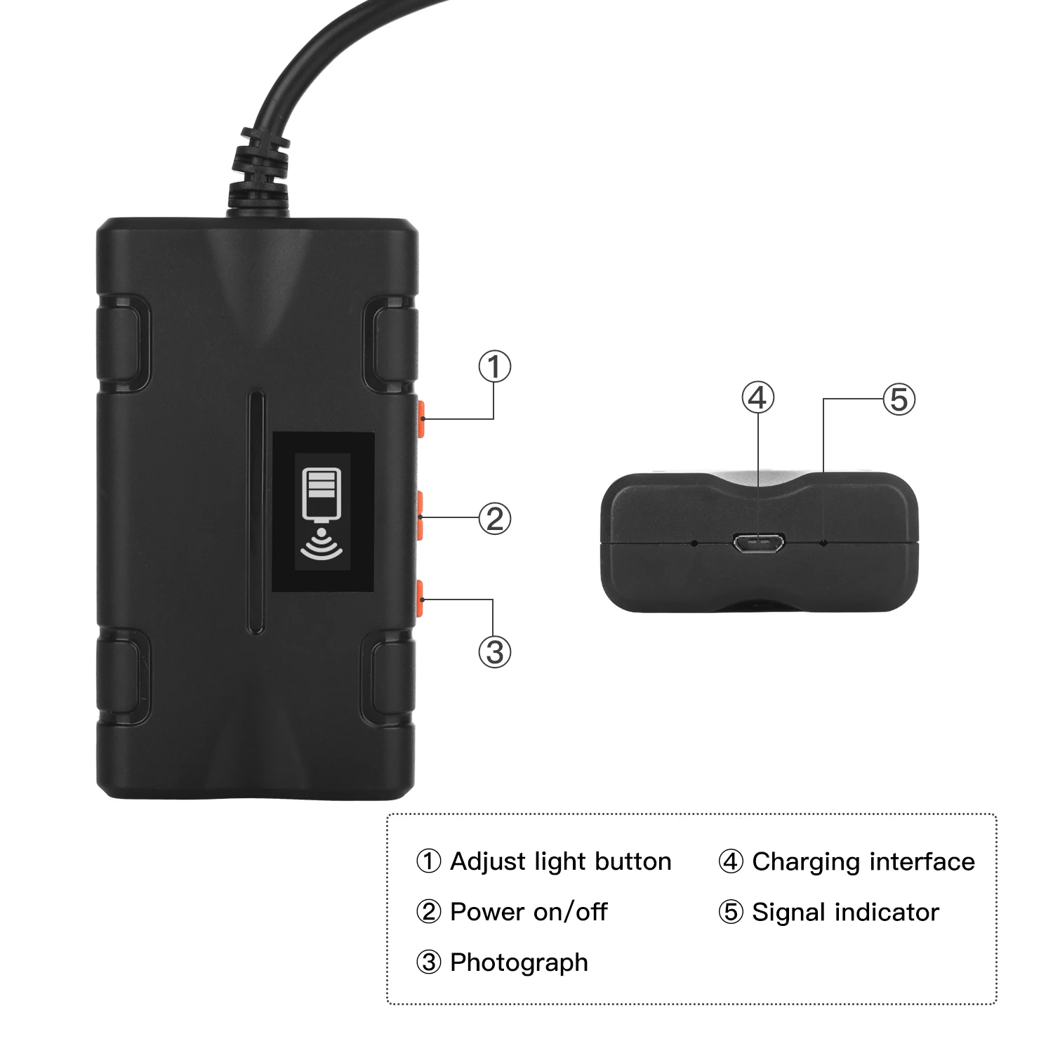 F270 2.0MP 1080P Endoscope WiFi Waterproof Endoscopes Wireless Industrial Endoscope with 8 Brightness LED 8mm Lens Diameter
F270 2.0MP 1080P Endoscope WiFi Waterproof Endoscopes Wireless Industrial Endoscope with 8 Brightness LED 8mm Lens Diameter