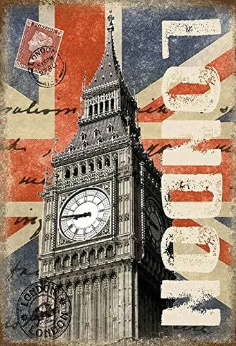 SIGNCHAT Metal Tin Sign London Big Ben Vintage Look Custom Vintage Retro Aluminum Sign Size 8X12 Inches
SIGNCHAT Metal Tin Sign London Big Ben Vintage Look Custom Vintage Retro Aluminum Sign Size 8X12 Inches