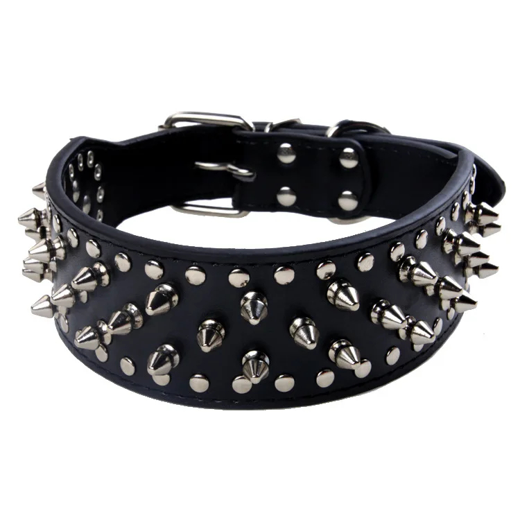 2" Wide Sharp Spiked Studded Leather Dog Collars Pitbull Bulldog Big Dog Collar Adjustable for Medium Large Dogs XS S M L XL
2" Wide Sharp Spiked Studded Leather Dog Collars Pitbull Bulldog Big Dog Collar Adjustable for Medium Large Dogs XS S M L XL