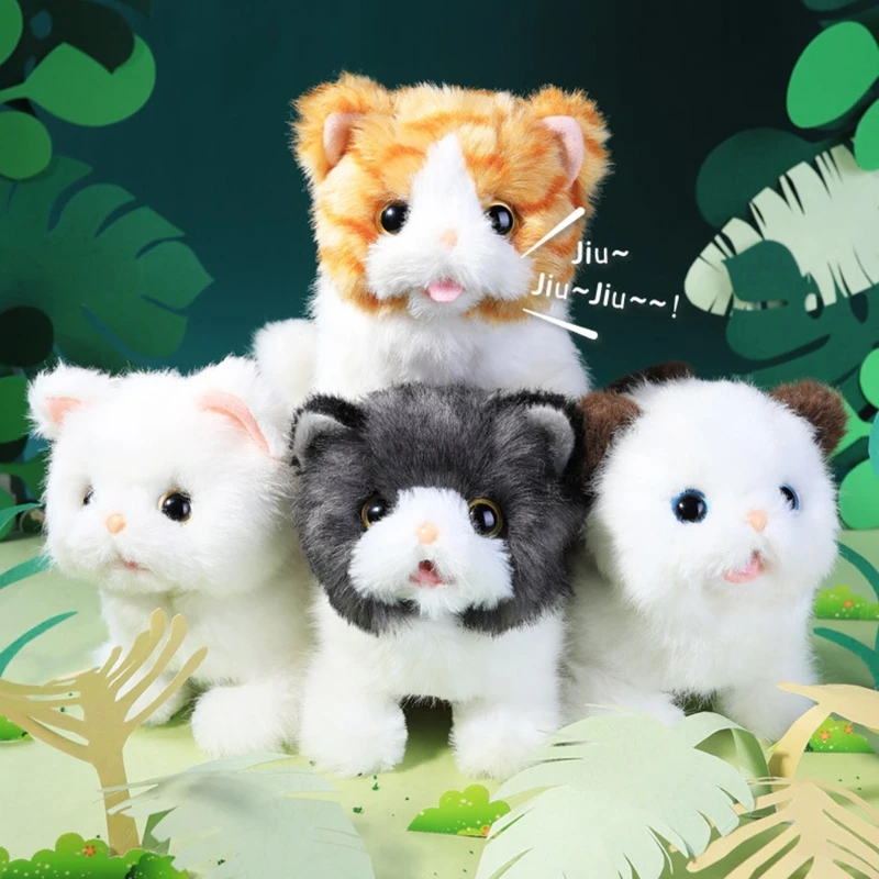Миниатюрная игрушка-кошка из мягкого хлопка, Интерактивная миниатюрная электрическая плюшевая мини-кукла с хвостом, 17 см/7 дюймов
Миниатюрная игрушка-кошка из мягкого хлопка, Интерактивная миниатюрная электрическая плюшевая мини-кукла с хвостом, 17 см/7 дюймов