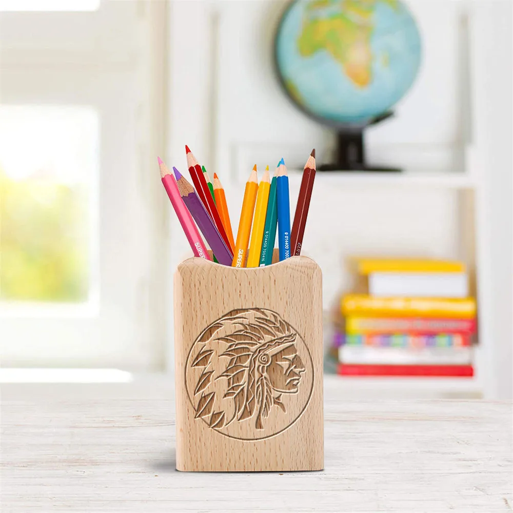 Держатель для ручки из массива дерева, уникальный настольный органайзер с гравировкой, для макияжа, кисточек, офиса
Держатель для ручки из массива дерева, уникальный настольный органайзер с гравировкой, для макияжа, кисточек, офиса