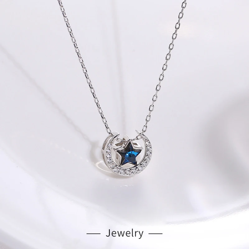 Wholesale High Quality Real S925 Sterling Silver Pure Fine Jewelry Star Moon New Necklace Pendant Jewel Chain Accessories Jewel
Wholesale High Quality Real S925 Sterling Silver Pure Fine Jewelry Star Moon New Necklace Pendant Jewel Chain Accessories Jewel