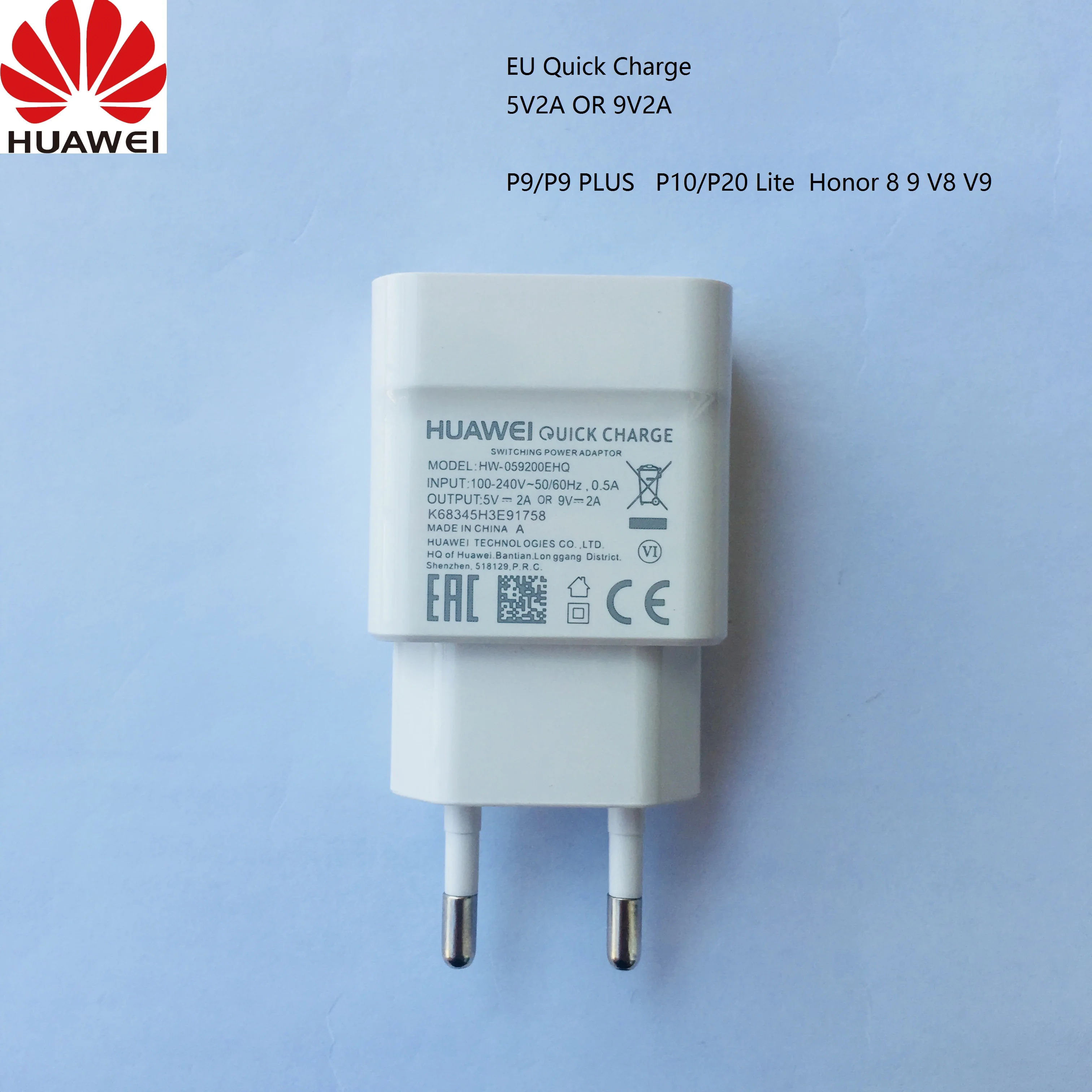Оригинальное зарядное устройство Huawei p20 lite QC 2 0 адаптер быстрой зарядки и кабель