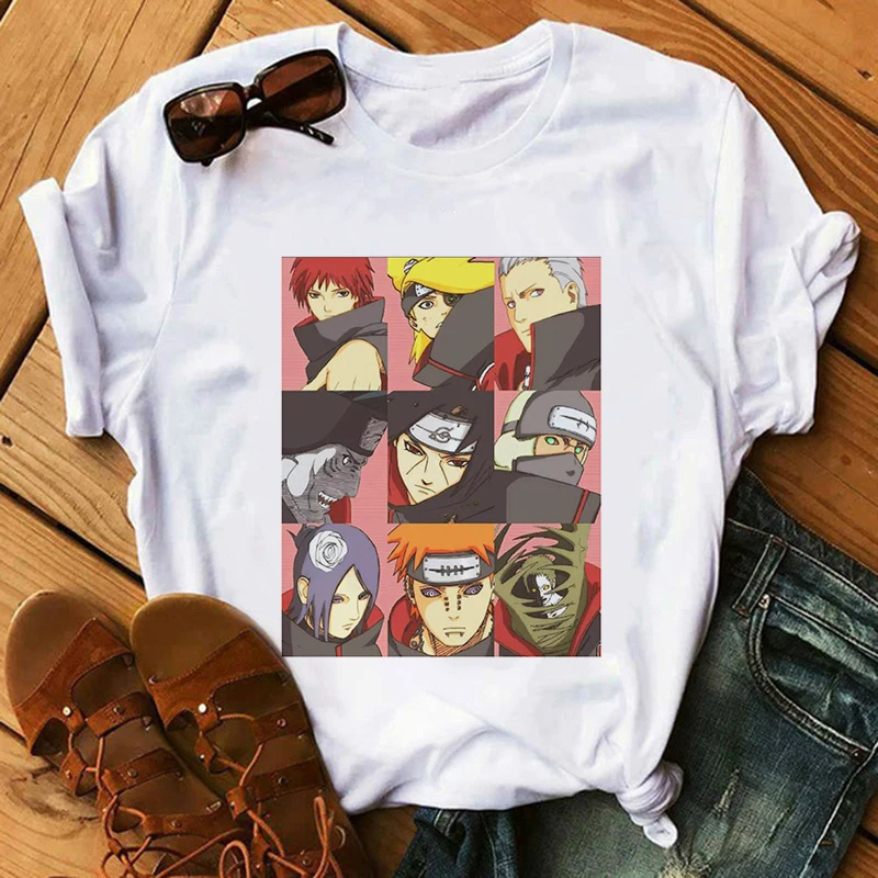 Casual Tshirt Short Sleeve Streetwear Female T Shirt Naruto Japan Anime Graphic Print T-shirt Women Harajuku Aesthetic White Top
Casual Tshirt Short Sleeve Streetwear Female T Shirt Naruto Japan Anime Graphic Print T-shirt Women Harajuku Aesthetic White Top