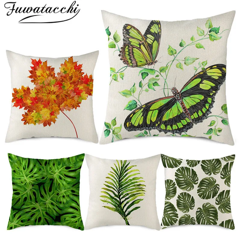 Fuwatacchi Pure Linen Leaf Printed Cushion Cover Various Plants Pattern Pillow Cover for Home Sofa Decorative Throw Pillowcases
Fuwatacchi Pure Linen Leaf Printed Cushion Cover Various Plants Pattern Pillow Cover for Home Sofa Decorative Throw Pillowcases