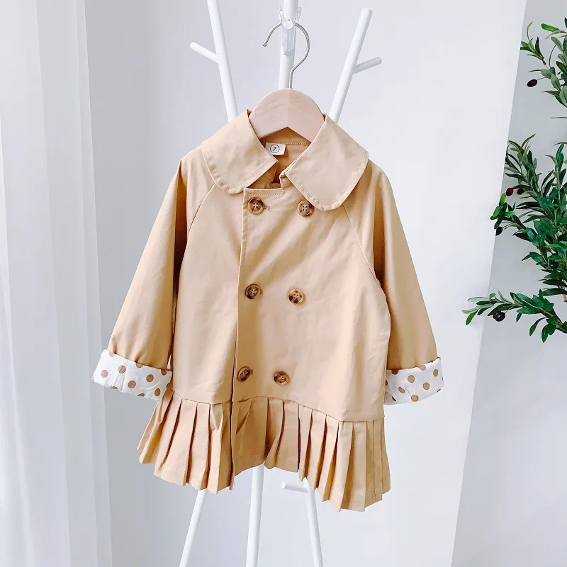 2021 Spring Korean Style Double-Breasted Lapel Girls Trench Coat Solid Detachable Children Windbreaker Bow Coat High-grade 2 8
2021 Spring Korean Style Double-Breasted Lapel Girls Trench Coat Solid Detachable Children Windbreaker Bow Coat High-grade 2 8