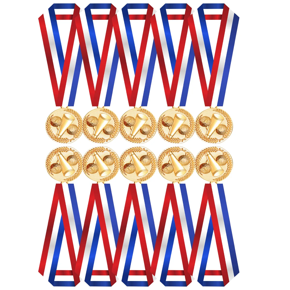 10PCS Creative Award Medals Universal Metal Medals with Lanyard for Sports Academics Competition Cheerleading (Gold Medal)
10PCS Creative Award Medals Universal Metal Medals with Lanyard for Sports Academics Competition Cheerleading (Gold Medal)