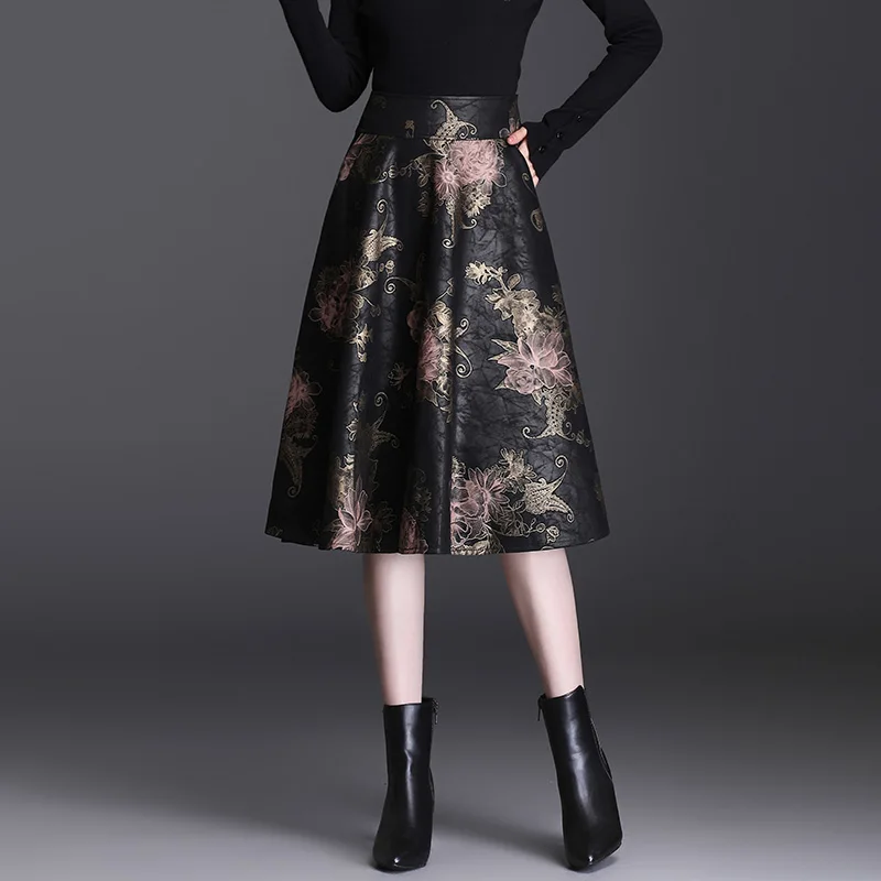 Юбка-трапеция женская с винтажным принтом, элегантная свободная шикарная юбка средней длины из искусственной замши, с завышенной талией, ши... 
Юбка-трапеция женская с винтажным принтом, элегантная свободная шикарная юбка средней длины из искусственной замши, с завышенной талией, ши...