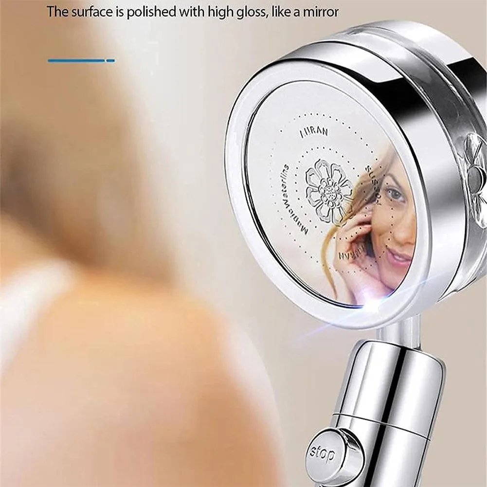 Pressurized Bathroom Water Saving Flow 360° Rotating Handheld Mirror Shaking Shower Head With Small Fan High Pressure Spray
Pressurized Bathroom Water Saving Flow 360° Rotating Handheld Mirror Shaking Shower Head With Small Fan High Pressure Spray