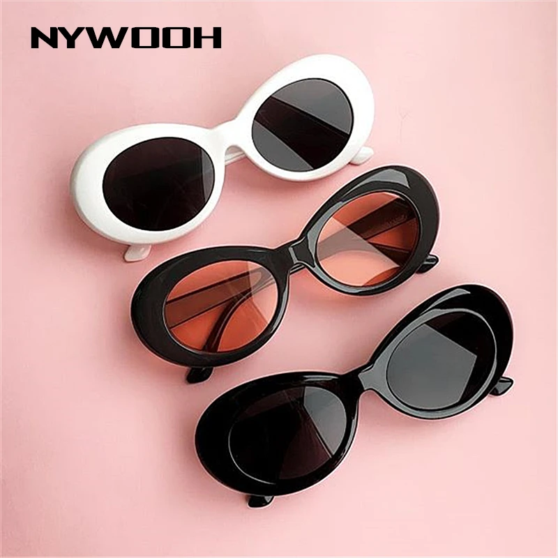 NYWOOH Vintage Kurt Cobain glasses oval sun glasses ladies trendy retro Women's sunglasses white black eyewear UV400 Mirror
NYWOOH Vintage Kurt Cobain glasses oval sun glasses ladies trendy retro Women's sunglasses white black eyewear UV400 Mirror