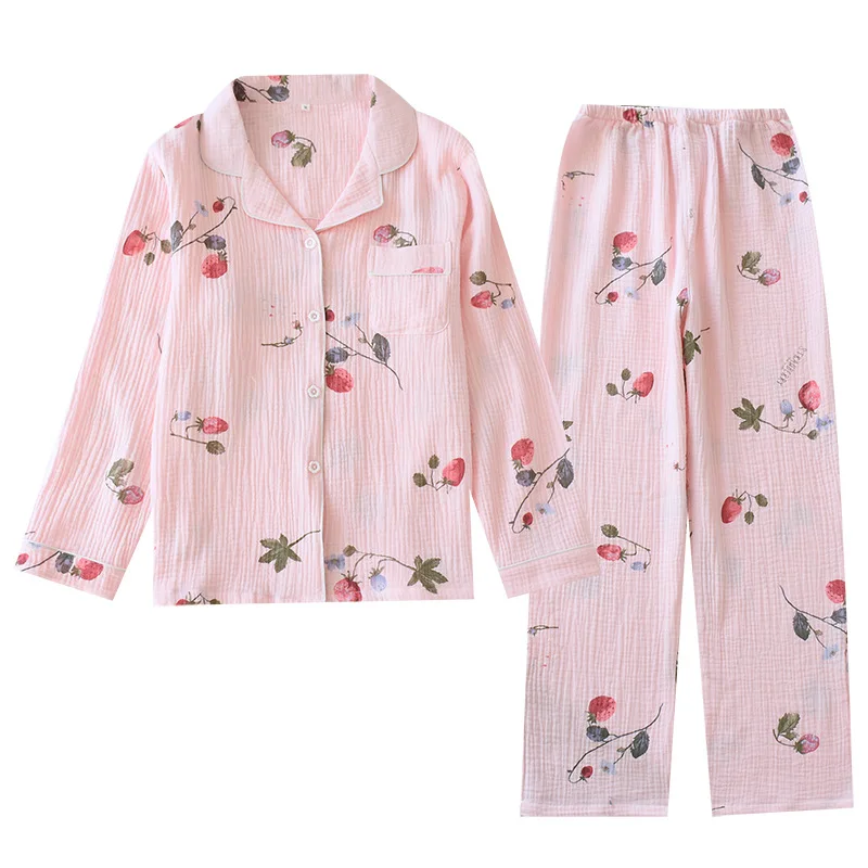 New Simple Spring pajamas sets women 100% cotton Japanese simple women sleepwear long sleeve quality pyjamas women
New Simple Spring pajamas sets women 100% cotton Japanese simple women sleepwear long sleeve quality pyjamas women