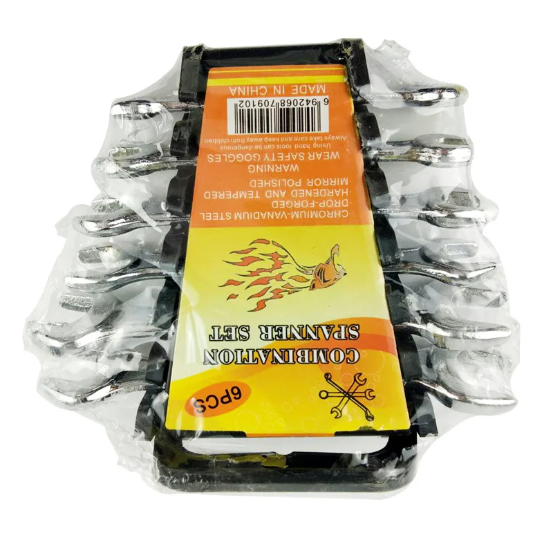 Набор гаечных ключей, комплект из 6 комбинированных метрических ключей с открытым концом из стали CRV, 6-7 мм, 8-10 мм, 10-12 мм, 12-14 мм
Набор гаечных ключей, комплект из 6 комбинированных метрических ключей с открытым концом из стали CRV, 6-7 мм, 8-10 мм, 10-12 мм, 12-14 мм