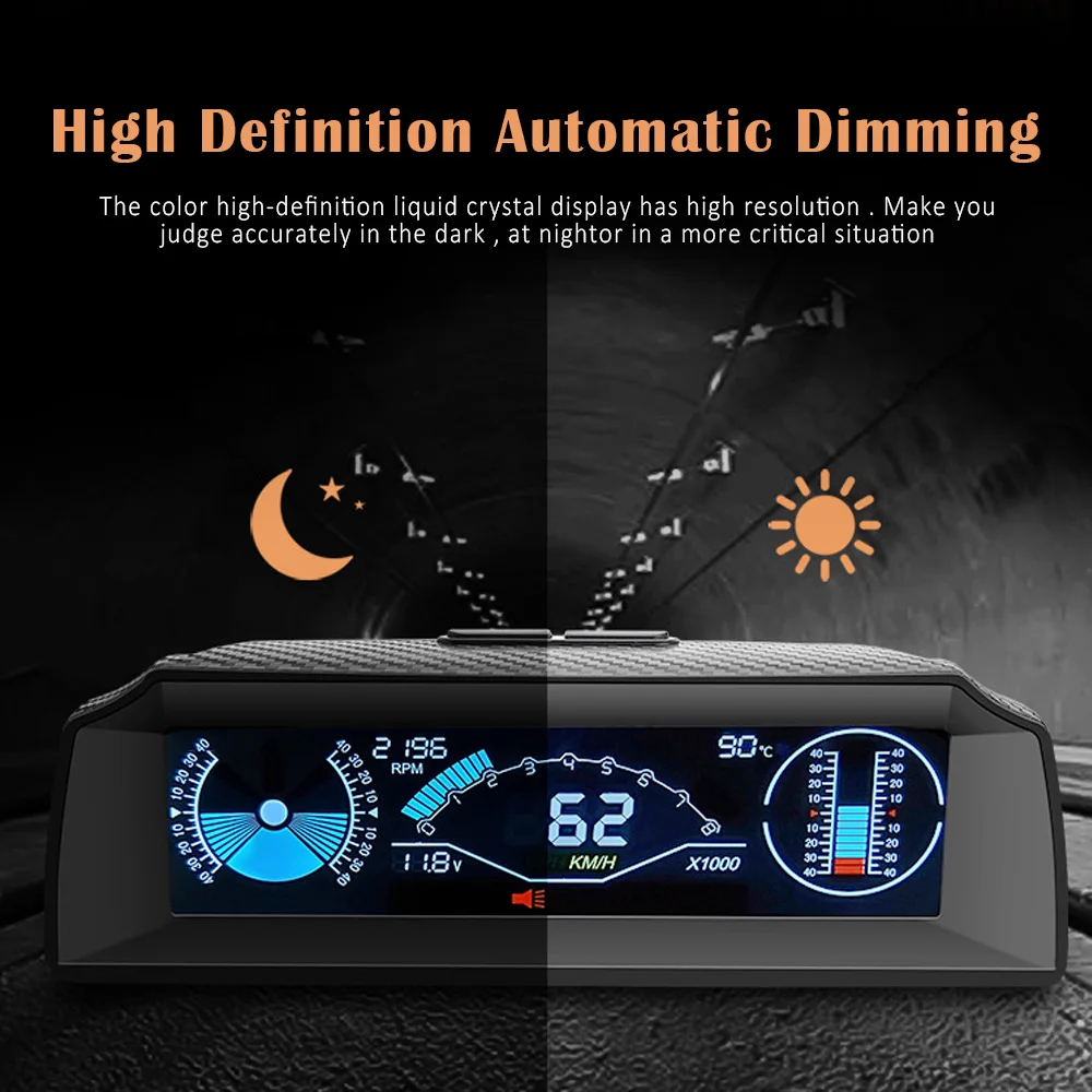 X60 HUD Car Head-Up Display GPS Speedometer Car Computer OBD Balance Instrument Accessories Auto Water Temp Voltage Alarm
X60 HUD Car Head-Up Display GPS Speedometer Car Computer OBD Balance Instrument Accessories Auto Water Temp Voltage Alarm