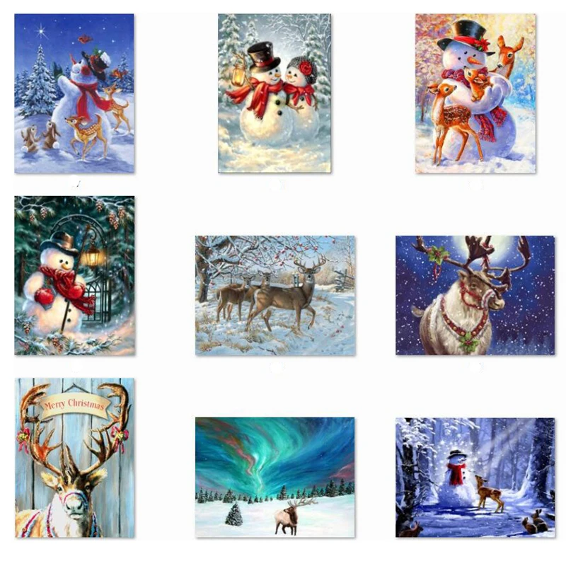 8 Sets 5D DIY Christmas Full Drill Rhinestone Diamond Painting Kits Cross Stitch Santa Claus Snowman Home Décor Wholesale X2
8 Sets 5D DIY Christmas Full Drill Rhinestone Diamond Painting Kits Cross Stitch Santa Claus Snowman Home Décor Wholesale X2