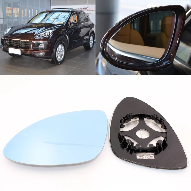 For Porsche Cayenne Car Side View Door Wide-angle Rearview Mirror Blue Glass With Base Heated 2pcs
For Porsche Cayenne Car Side View Door Wide-angle Rearview Mirror Blue Glass With Base Heated 2pcs