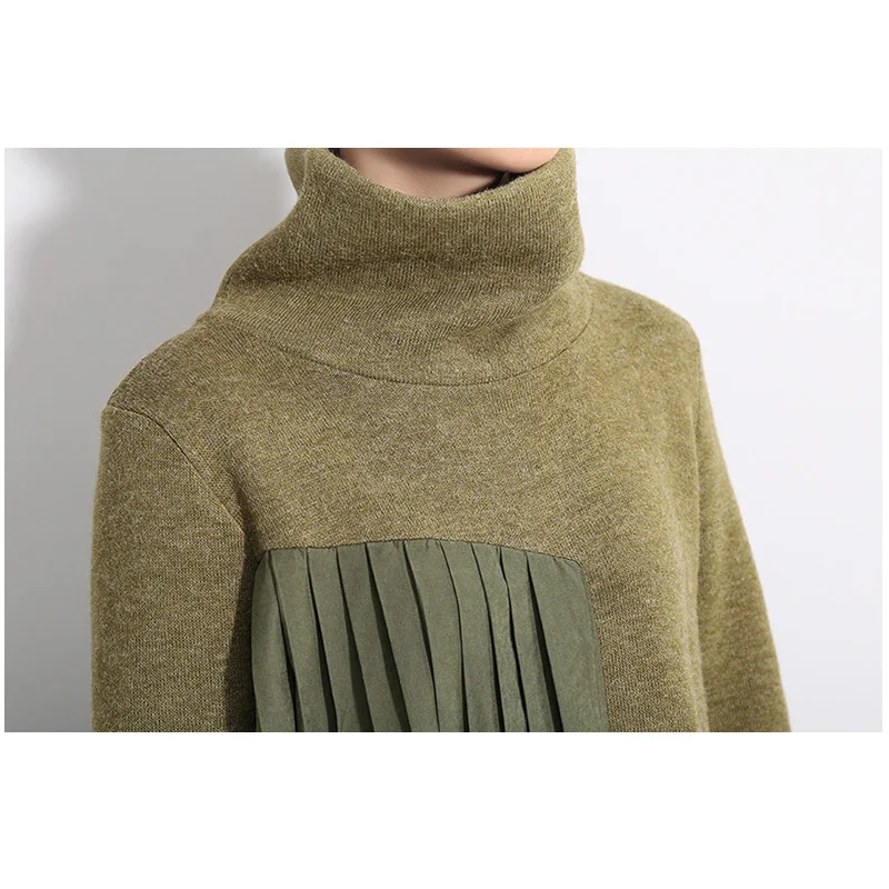 Women Thick warm high collar knit dress Turtleneck Casual Draped Splice Irregular Hem Fashion Dresses
Women Thick warm high collar knit dress Turtleneck Casual Draped Splice Irregular Hem Fashion Dresses