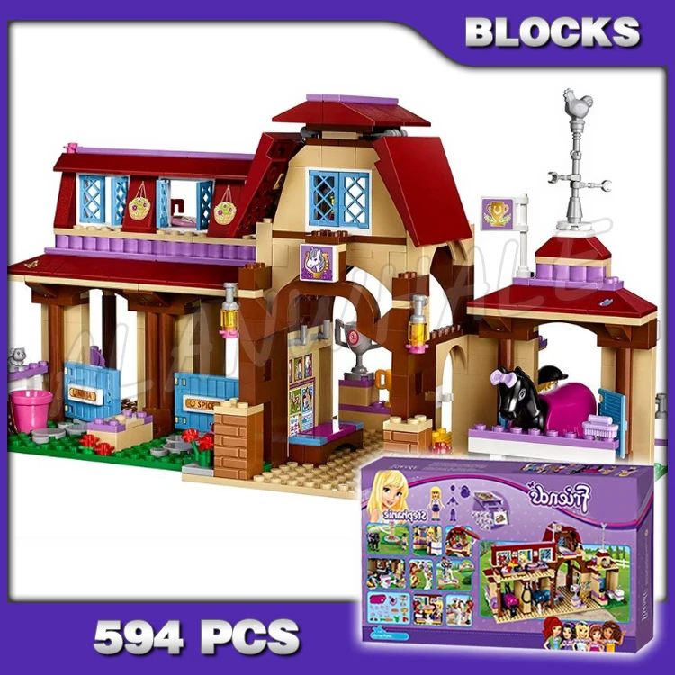 594pcs Friends Girls Heartlake Riding Club Stables Equestrian 10562 Building Kit Model Blocks Children Gifts Compatible with 
594pcs Friends Girls Heartlake Riding Club Stables Equestrian 10562 Building Kit Model Blocks Children Gifts Compatible with