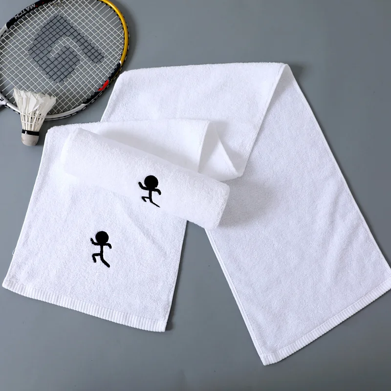 Sport Absornemt Towel 25x110cm Soft Sweat Absorbing Long Towel Sports Towels White Pink