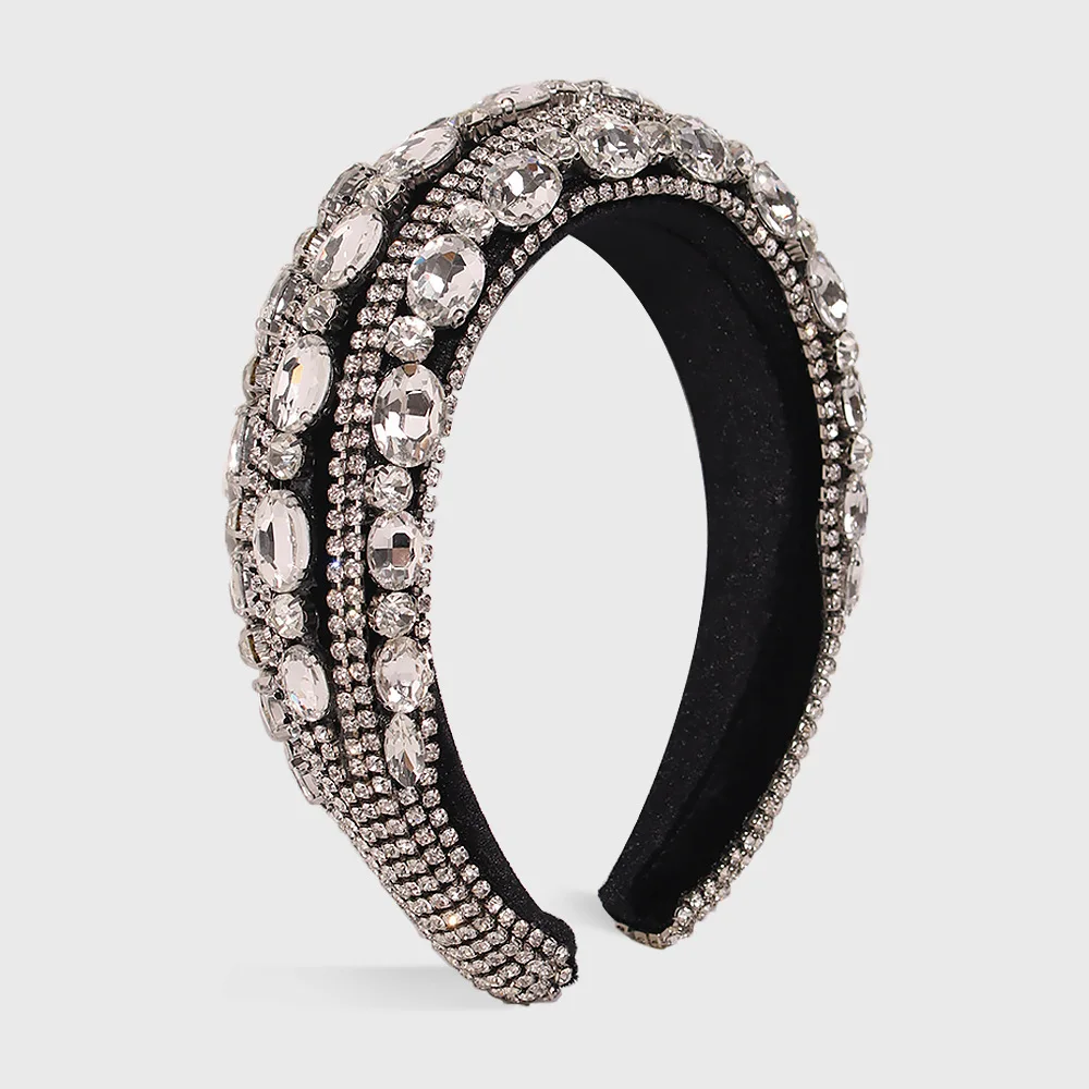 Fashionable Trendy Hair Accessories Hoop Baroque Luxury Full Diamond Sponge Headband Fashion Catwalk Ladies wide brim headwear
Fashionable Trendy Hair Accessories Hoop Baroque Luxury Full Diamond Sponge Headband Fashion Catwalk Ladies wide brim headwear