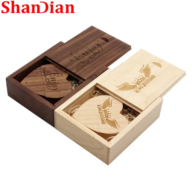 SHANDIAN custom logo 2.0 USB flash drive 32GB pen drive 64GB flash drives The latest in 2021 Year wood heart + box Wedding gift
SHANDIAN custom logo 2.0 USB flash drive 32GB pen drive 64GB flash drives The latest in 2021 Year wood heart + box Wedding gift